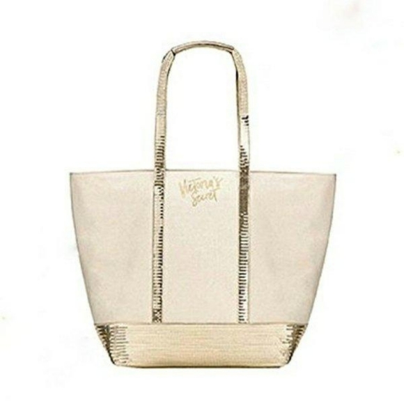 NWT Victoria's Secret Limited Ed Glitter Tote - Picture 2 of 4